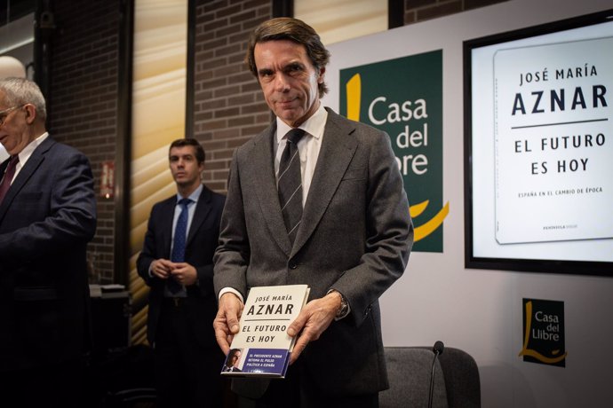 El expresidente Aznar presenta su libro El futuro es hoy en Barcelona