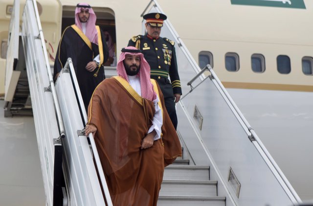 El príncipe heredero de Arabia Saudí, Mohamed bin Salmán, llega a Argentina