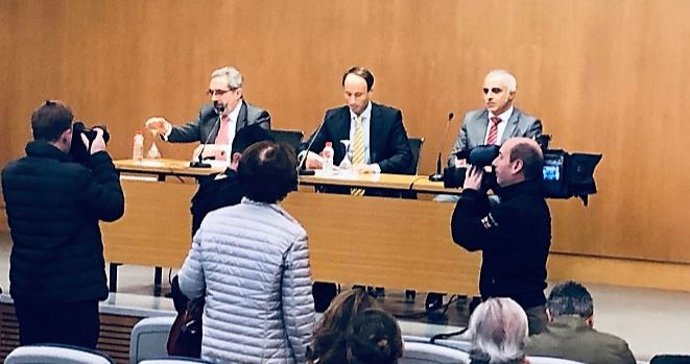 Rueda de prensa del colegio Gaztelueta sobre la sentencia al exprofe