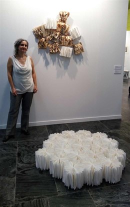 Una de las artesanas reconocidas