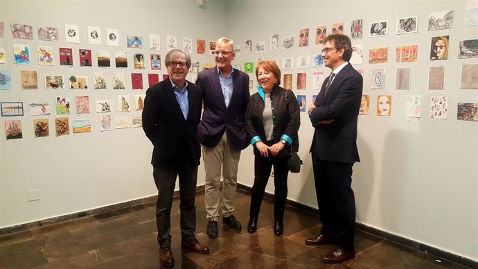 Las postales están expuestas en el Cuarto Espacio de la DPZ.