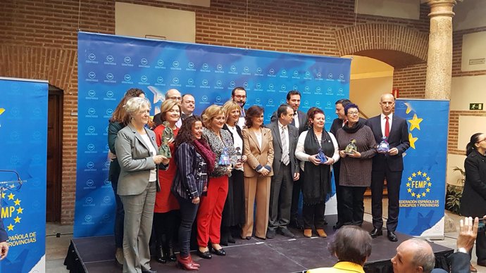 Carmen Calvo en la entrega de premios FEMP contra violencia de género