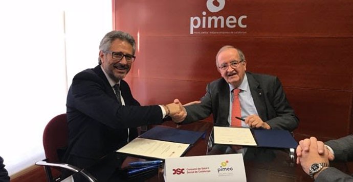 Acuerdo entre Pimec y el Consorcio de Salud y Social de Catalunya