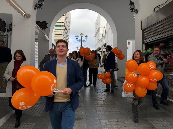 El candidato de Cs por Cádiz, Sergio Romero
