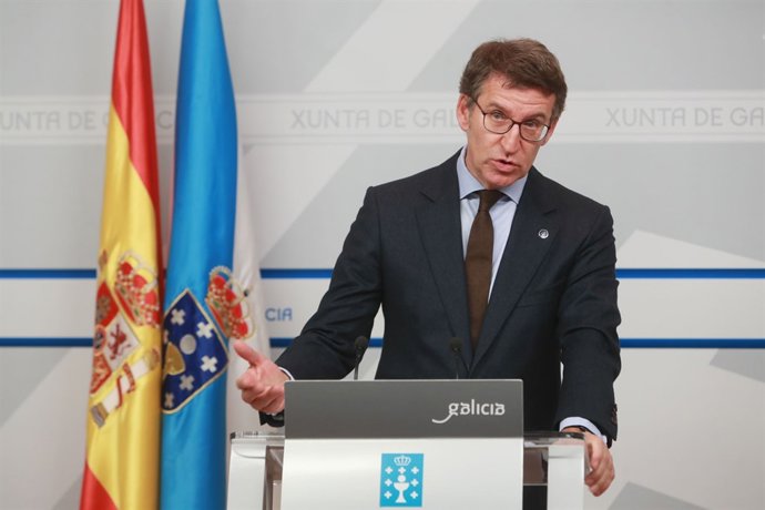 Feijóo, en roda de premsa