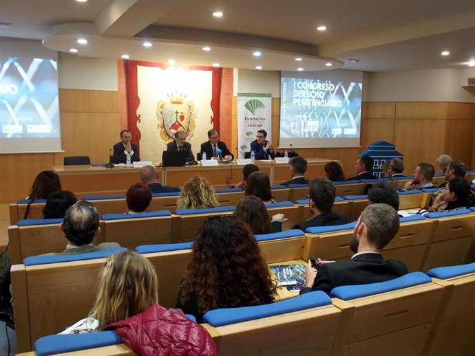 Pedro Martínez, Lara, Ortiz y López, en la inauguración del primer Congreso de D