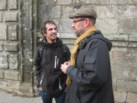 Noriega arropa a Bruzos en Santiago y lamenta que Villares emplee "dinámicas de vieja política" en campaña