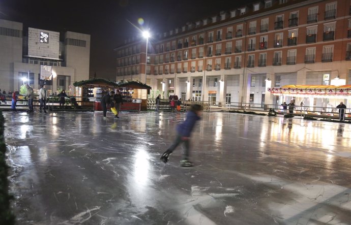 Pista de hielo en Leganés (Madrid)