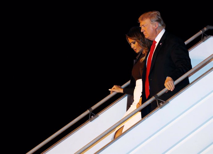 Donald Trump y su esposa, Melania Trump