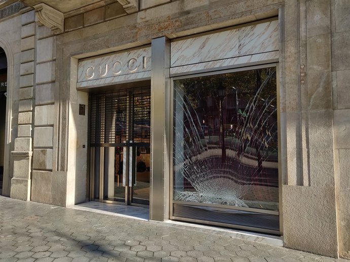 Robatori amb encastament a la botiga Gucci del Passeig de Gràcia de Barcelona