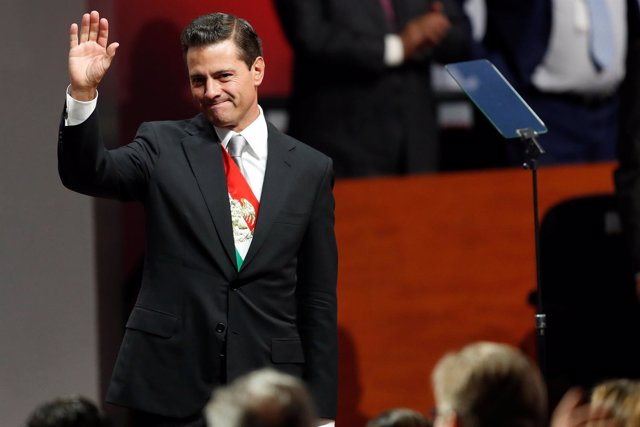 El presidente saliente de México, Enrique Peña Nieto