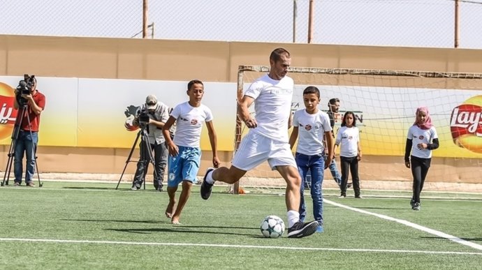 El campamento de refugiados Za'atari de Jordania Fundación Infancia de la UEFA