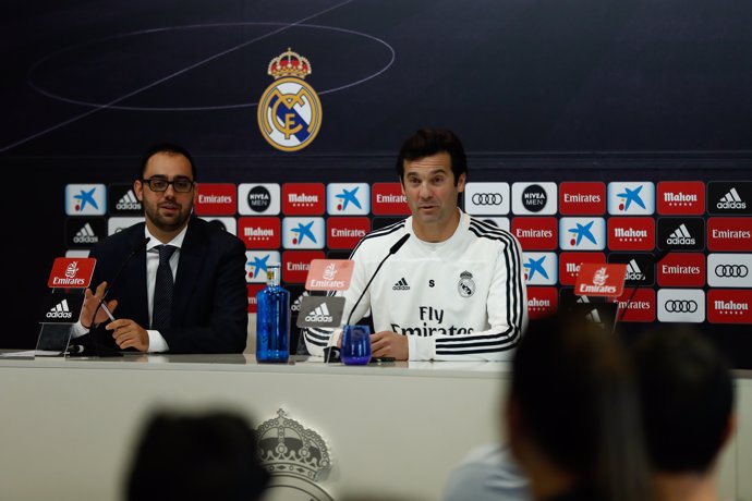 Rueda de prensa del entrenador del Real Madrid, Santiago Solari, antes del parti