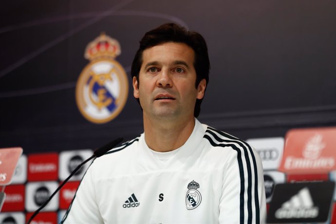 Rueda de prensa del entrenador del Real Madrid, Santiago Solari, antes del parti