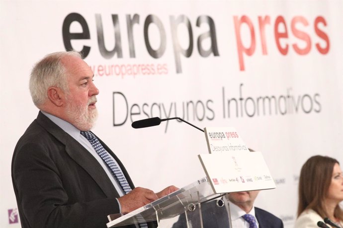 Desayuno Informativo de Europa Press en Madrid con Miguel Arias Cañete