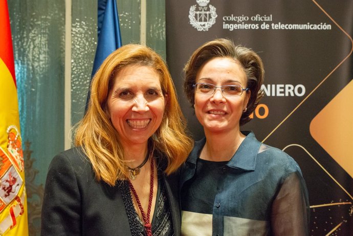 Nuria Oliver (Vodafone) y Marta Balenciaga (COIT)
