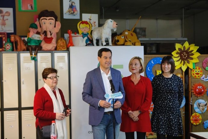 Juanma Moreno, en un acto en Málaga