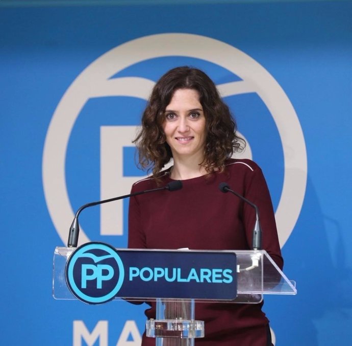 La portavoz del PP de Madrid, Isabel Díaz Ayuso