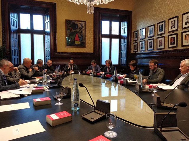 La Mesa del Parlament, reunida este lunes