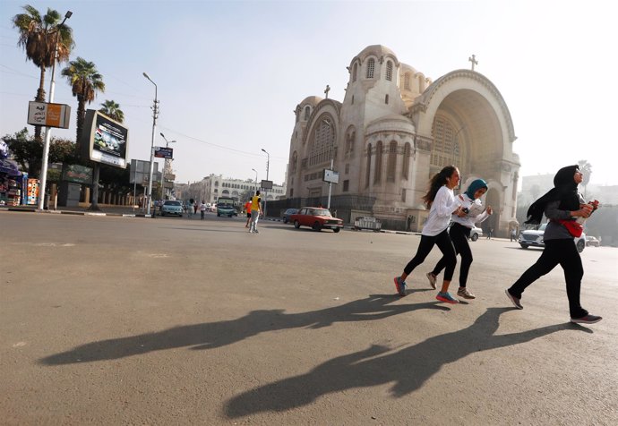 Carrera de mujeres en El Cairo