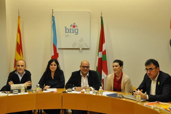 Reunió de BNG, Bildu i ERC a Santiago de Compostel·la per abordar una llista
