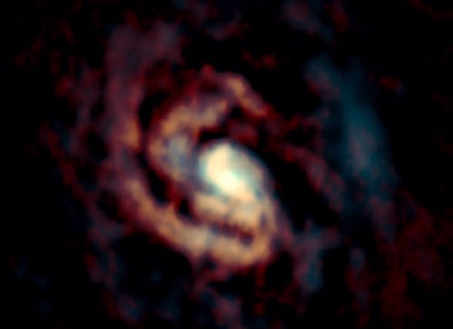 Imagen del gas alrededor del agujero negro central de la galaxia Circinus
