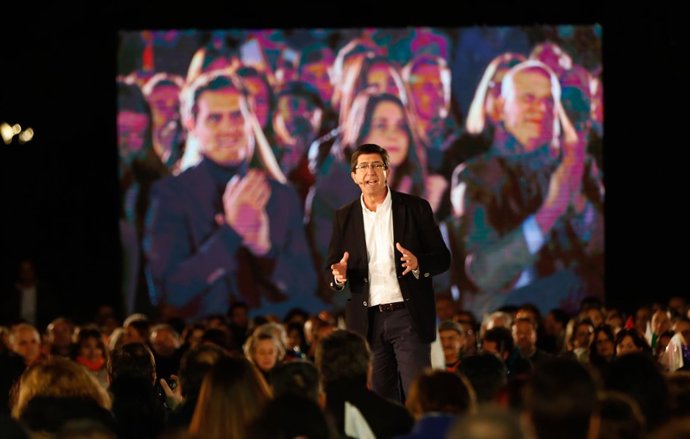 En Sevilla, mitin de cierre de campaña del candidato de Cs a la Presidencia de l