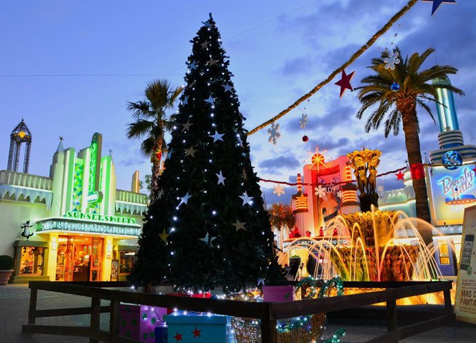 Parque Warner en Navidad