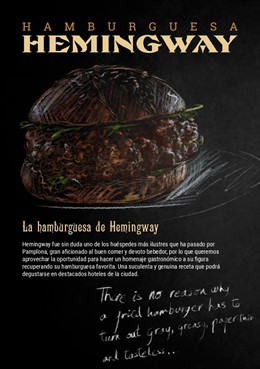 Cartel de 'La hamburguesa de Hemingway'