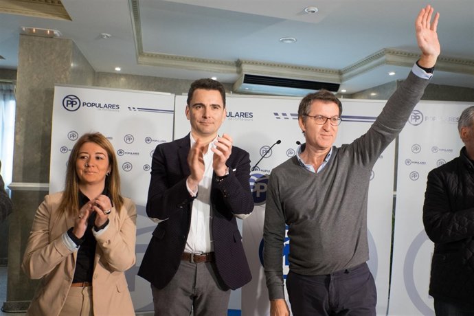 Alberto Núñez Feijóo, en Tomiño