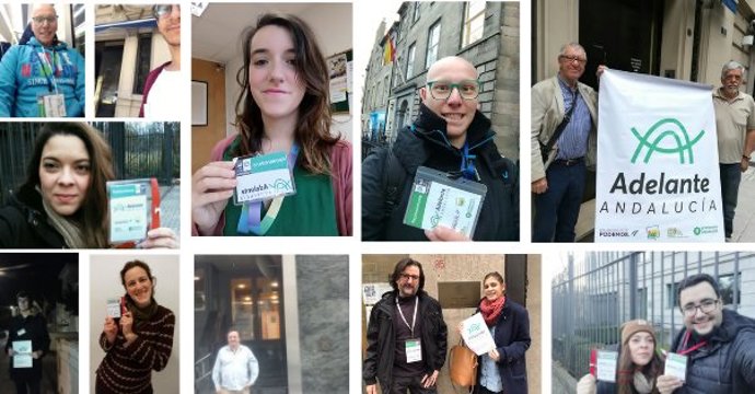 Representantes de IU y Podemos en el Exterior