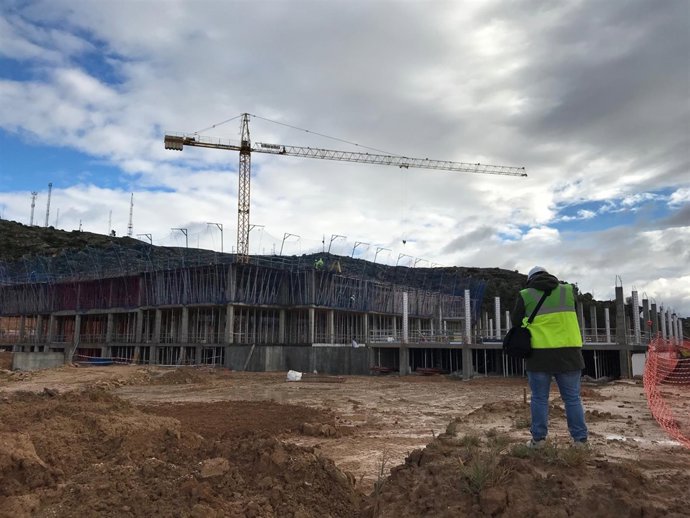 Obras del Hospital de Alcañiz.