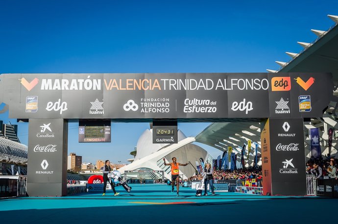Leul Gebreselassie, vencedor del Maratón Valencia 2018