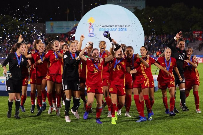 Selecció Espanyola Sub-17 Femenina de Futbol campiones Mundial