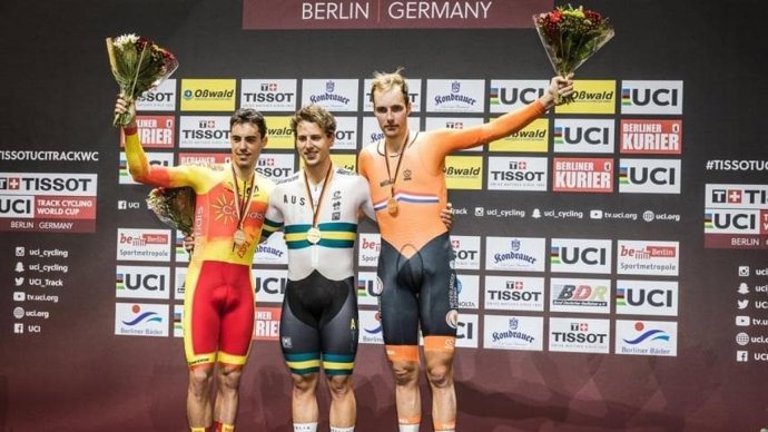 El español Albert Torres, plata en Omnium de la Copa del Mundo de Berlín
