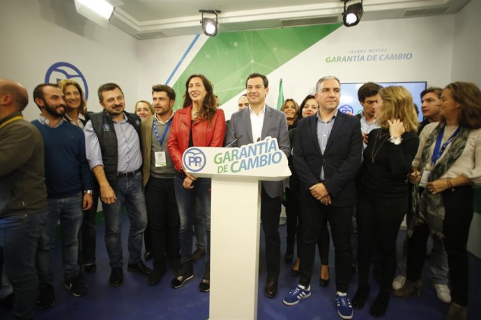 Juanma Moreno, tras conocerse los resultados de las elecciones