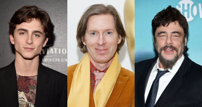 Timothée Chalamet, Wes Anderson y Benicio del Toro