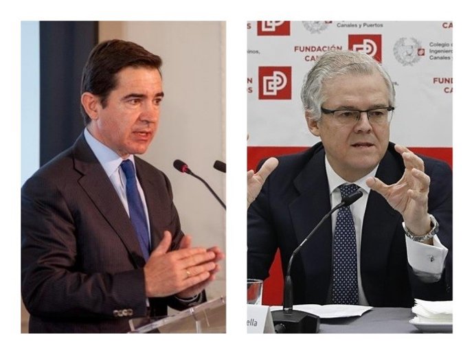 Carlos Torres (BBVA) y Sebastián Albella (CNMV)