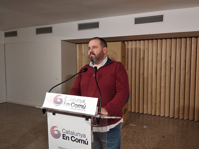 El portaveu de CatComú, Joan Mena