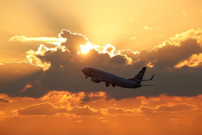 Un aeropuerto despega del aeropuerto de Dusseldorf