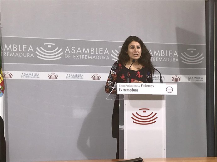 La presidenta del Grupo Podemos en la Asamblea, Irene de Miguel