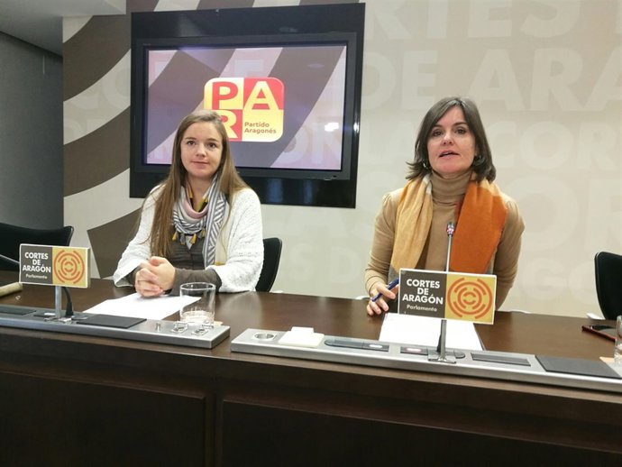 Lucía Guillén y Elena Allué, diputadas del PAR