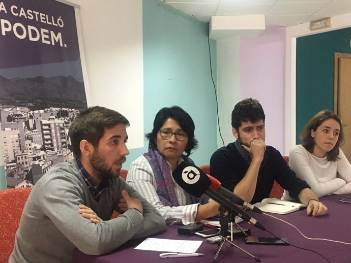 Rueda de prensa de Podem en Castelló