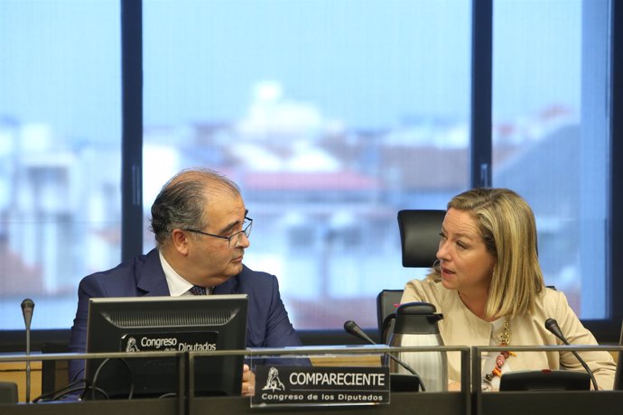 Ángel Ron y Ana Oramas en la comisión de investigación sobre la crisis