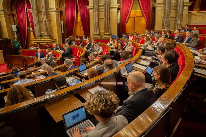 El ple del Parlament en una imatge d'arxiu