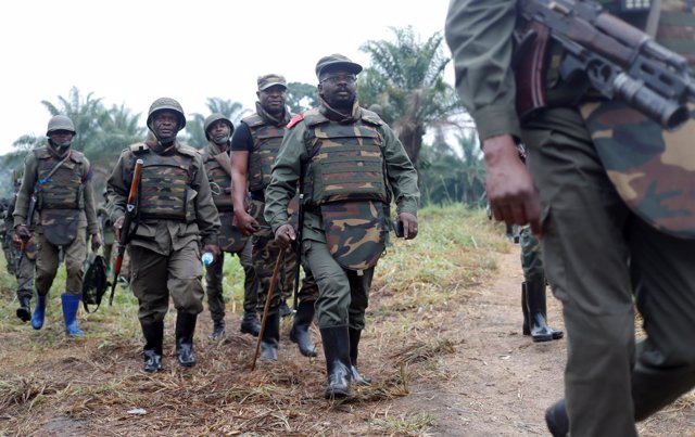 Militares del Ejército de República Democrática del Congo en Kivu Norte