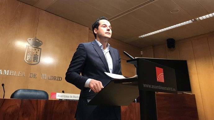 El portavoz de Ciudadanos en la Asamblea de Madrid, Ignacio Aguado