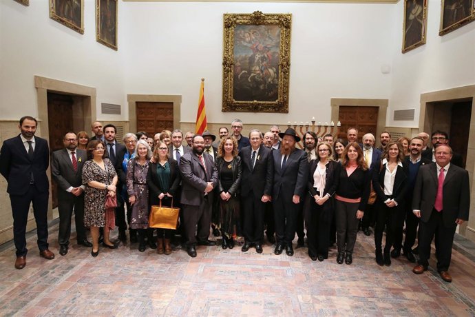 Recepción de la Generalitat a las comunidades judías de Catalunya