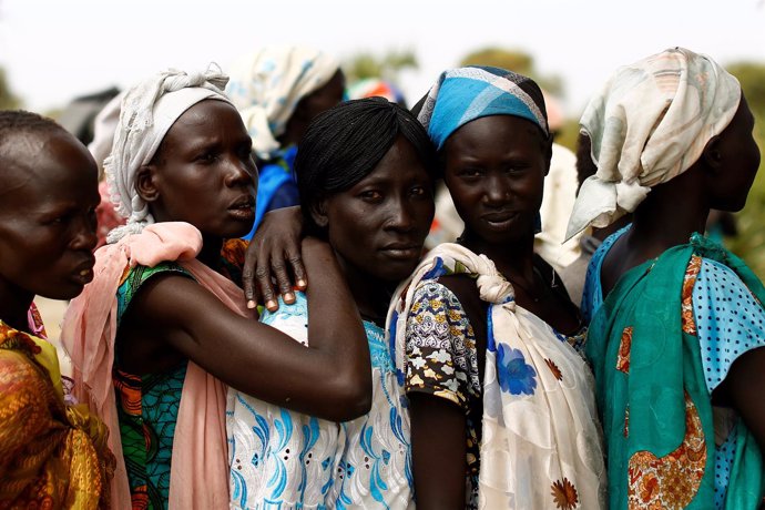 Mujeres sursudanesas en el estado de Unity