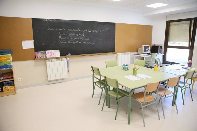 Colegio, clase, aula, infantil, escolar